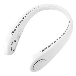 Tragbarer Halsventilator Klimaanlage, 360° Bladeless Kühlventilator Tragbar Nacken Klimaanlage Mit Kühlung Chip & LCD-Schirm, Wiederaufladbarer USB-Sportventilator Für Büro Turnhalle Strand