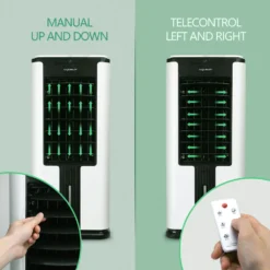 Aigostar Air Cooler, 3-in-1 Mobiles Klimagerät Ohne Abluftschlauch Mit Wasserkühlung, Luftkühler Mit Verdunstungskühlung, Ventilator, Luftbefeuchter, 7L Wassertank, Fernbedienung, 12Std Timer, 75W -Unold Store bee3fcfee9d6eaa67ae5d2e0ed9b3af0