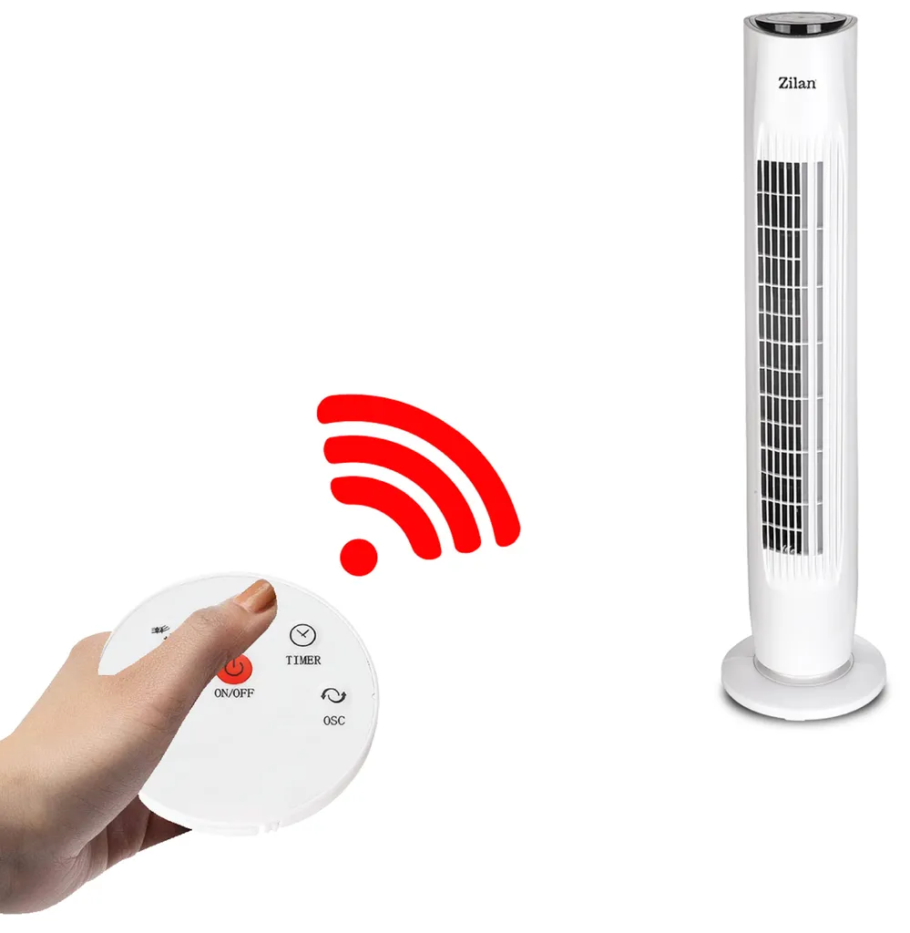 Zilan Turmventilator | 3 Stufen | 2 Modi | 7,5h Timer | Fernbedienung | Oszillierend | 7 Zilan Turmventilator | 3 Stufen | 2 Modi | 7,5h Timer | Fernbedienung | Oszillierend | – Bild 7