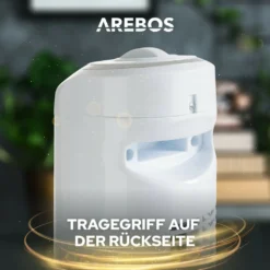 AREBOS Turmventilator, 50 Watt, 60°-Oszillation, 3 Geschwindigkeitsstufen, Ventilator Mit Tragegriff, Weiß, Leise -Unold Store c59f2aeeb0aba13acd7ed0b7e64abecf