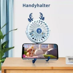 [2022 Neu] Mini USB-Ventilator, Mini Tragbarer Elektrischer Ventilator Octopus Stand Einstellbarer Handventilator Mit Usb Aufladung, Mit Nachtlicht -Unold Store c997360712d09df1158fa9a14c49f93f
