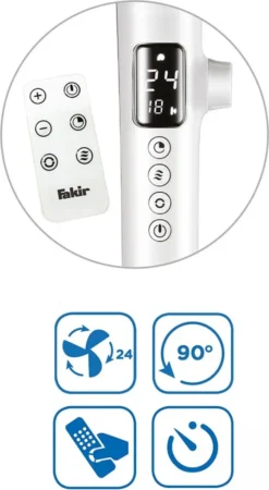 Fakir Premium | VC 60 DC Standventilator Oszillierend 28W 28 DB(A) Weiß -Unold Store ce1d5d141608f0680151083bac8c809c