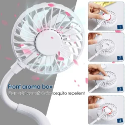 Klippbarer Ventilator Akku Leise USB Klemmbarer Tischventilator Schwenkbar 360° 3 Geschwindigkeiten Wiederaufladbar Schreibtisch Mini Auto Clip-Ventilator Fan -Unold Store d51c6c9c0af26dd39ed665661bd7ac32