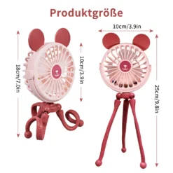 CMYBABEE Tragbare Fan Octopus Ventilator Mit Teleskop Stativ 3-Speed Einstellung Mit Nachtlicht Usb-Lade Geeignet Für Kinderwagen/Camping/Auto Sitz [2022 Neu] -Unold Store dd172580ddbdda24a5a327c8950d77d4