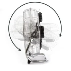 ProfiCare Ventilator PC-VL 3067 Windmaschine Im Retro-Design, Mit 3 Geschwindigkeiten, Stufenlos Neigbarer Ventilator-Kopf, Ø Ca. 50cm, Metall-chrom -Unold Store e384f890f782a22c5d2df03a4c8cc8f9