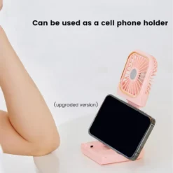 4 In 1 Handventilator, Tischventilator, Halslüfter, Handyhalter, Mit 3000mAh Powerbank, USB Faltbarer 3 Gang Ventilator, 180° Drehbarer Lüfter, Rosa -Unold Store e65251d1f21bfb4801d4d6d01c38fc13