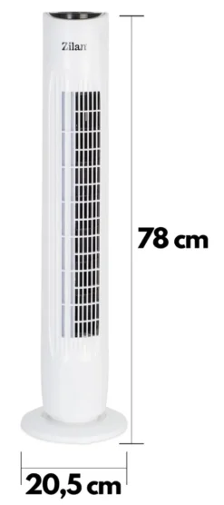 Zilan Turmventilator | 3 Stufen | 2 Modi | 7,5h Timer | Fernbedienung | Oszillierend | 23 Zilan Turmventilator | 3 Stufen | 2 Modi | 7,5h Timer | Fernbedienung | Oszillierend | -Unold Store f0723ba82897a6a22c2ec9a475585076