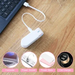 Tragbarer Mini Lüfter Klein Faltbarer Handventilator Wieder Aufladbarer Persönliche Taschenventilator Batterie Betriebener Reise Ventilator USB Schreibtisch-Fan Für Büro, Haus, Outdoor -Unold Store f558d157627aca253a298d8b21d904a6