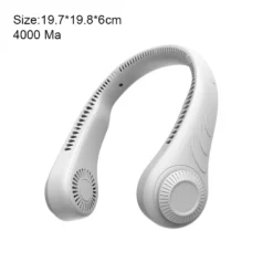 2000mah Persönlicher Nackenventilator, Hals Fan, Wiederaufladbare Ice Freihändiger Tragbarer Ventilator Weiß -Unold Store fad63bfe04b3457a3d8372a7c0e7bc68