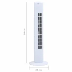 VidaXL Turmventilator Φ24x80 Cm Weiß -Unold Store fb071bc26bef3aeeec8bee933442b10c