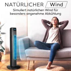 Turmventilator Mit Fernbedienung Leise 80 Cm Ventilator Timer Säulenventilator -Unold Store fb384003458148d58e9272abddb9d070