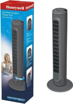 Honeywell HYF1101E4 Comfort Control Turmventilator, 55°-Oszillation, Timer, 3 Stufen, 36 Watt, Anthrazit -Unold Store fbcf62020444e1820791a4670e9866a4